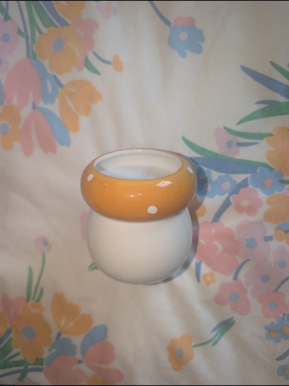 Ceramic Mushroom Candle